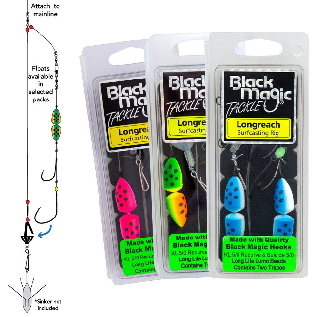 Black Magic Longreach Surfcasting Rig - Your one stop boat shop Rotorua