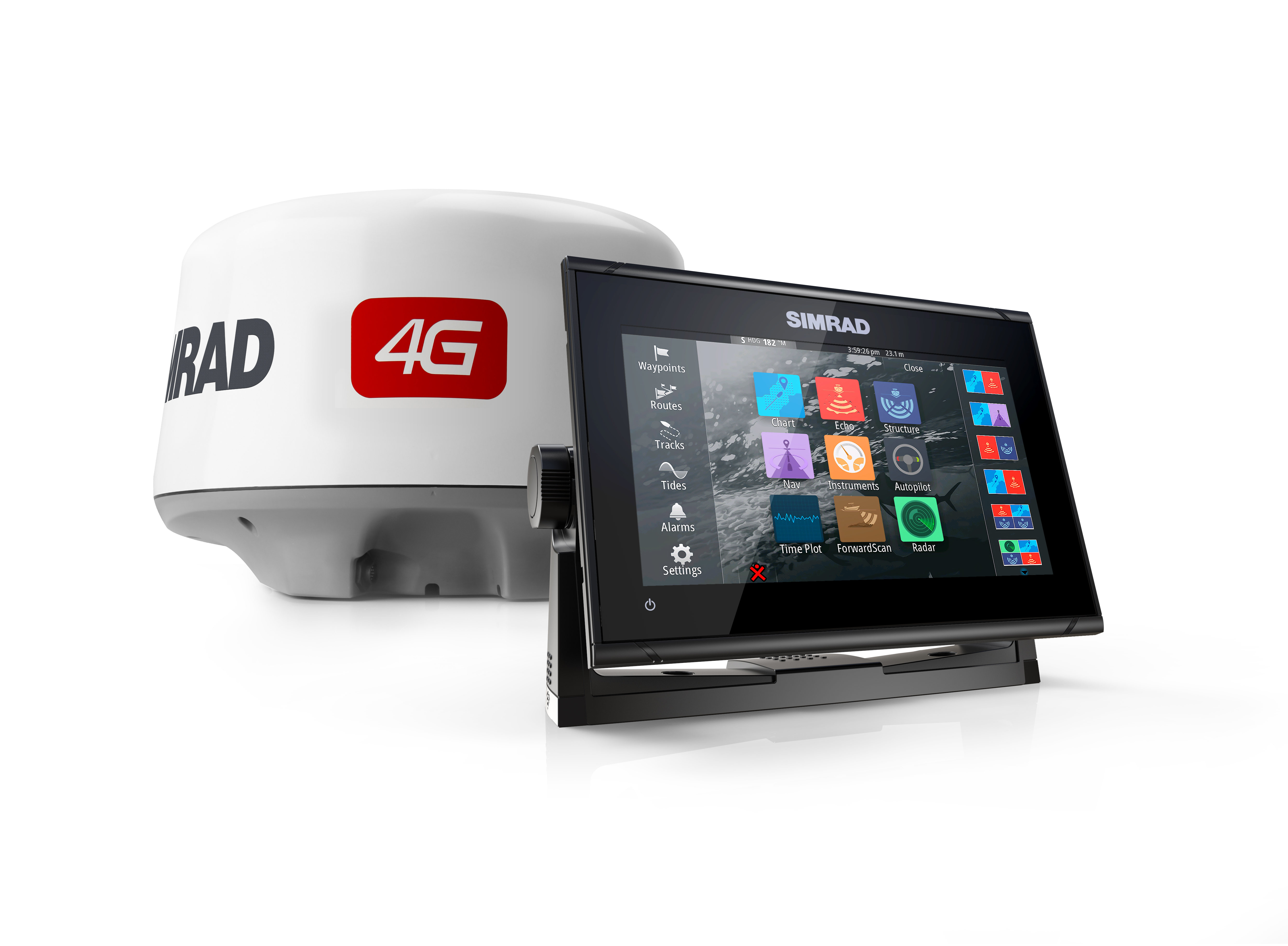 Simrad GO9 XSE Totalscan with 4G Radar Bundle Cmap - Telfer Marine