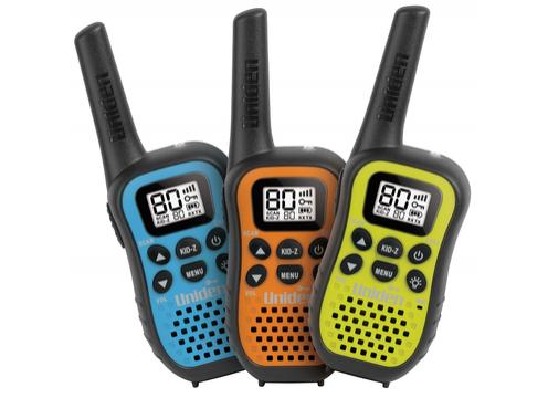 product image for Uniden UHF UH45-3, 0.5W UHF Handheld Radio, Triple Pack, Coloured