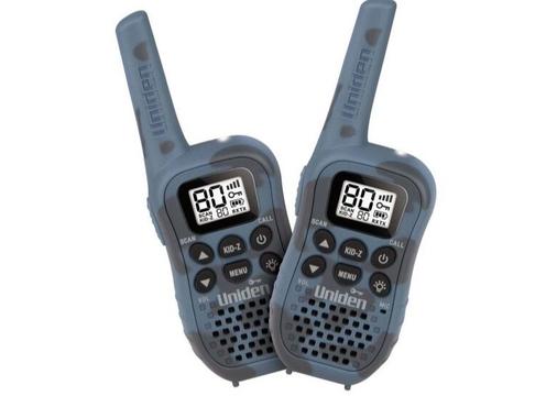product image for Uniden UHF UH45-2, 0.5W UHF Handheld Radio, Twin Pack, Camo Blue