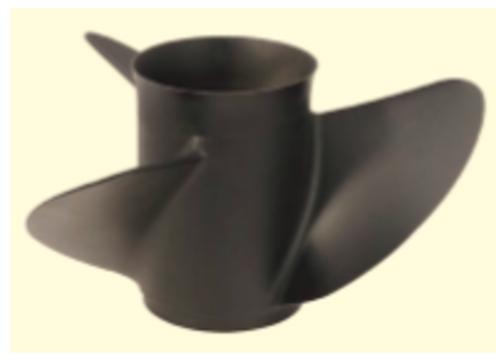 product image for Black Stainless Steel Propeller 17 Inch 